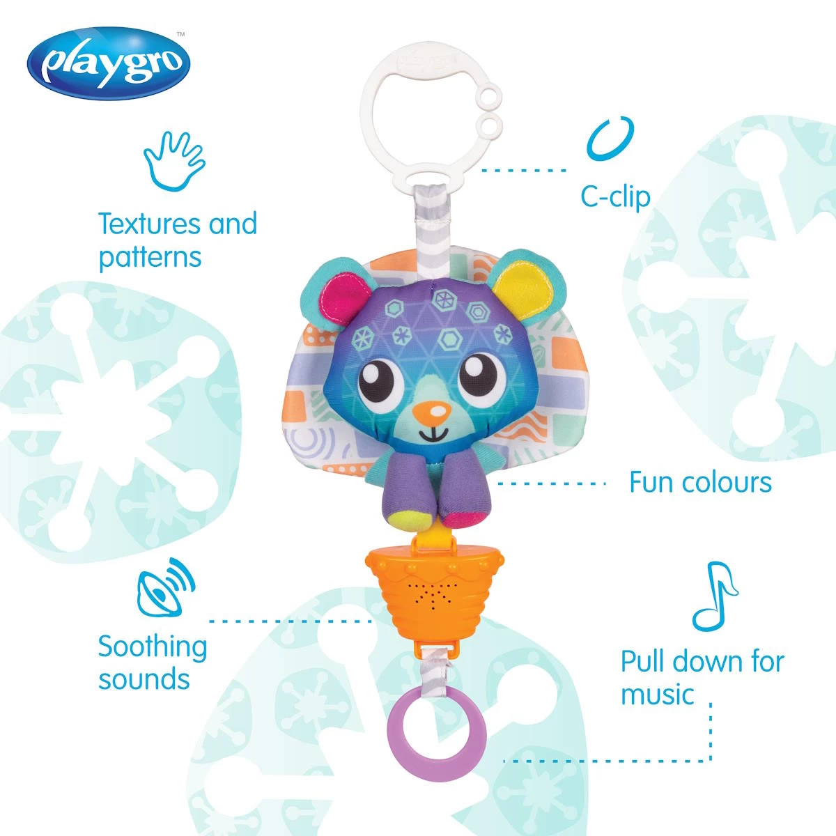 Playgro Musical Polar Pals Bear Muziekdoosje P0188320 3 Playgro Musical Polar Pals Bear Muziekdoosje P0188320 - Afbeelding 3