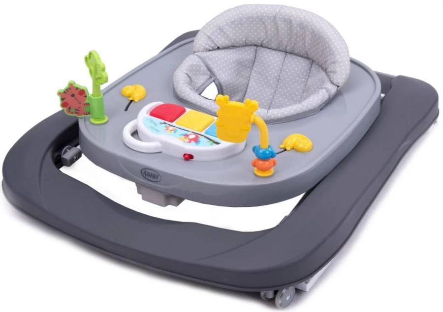 4Baby Walk 'n Push Dark Grey Loopstoel 7022 5 4Baby Walk 'n Push Dark Grey Loopstoel 7022 - Afbeelding 5