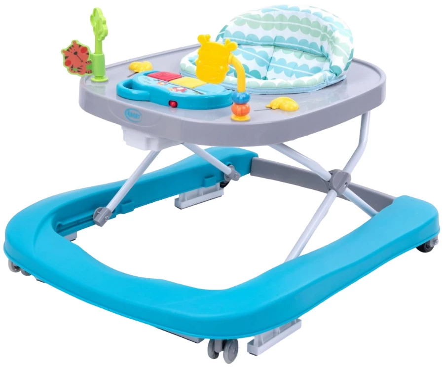4Baby Walk 'n Push Turquoise Loopstoel 7046 1 4Baby Walk 'n Push Turquoise Loopstoel 7046