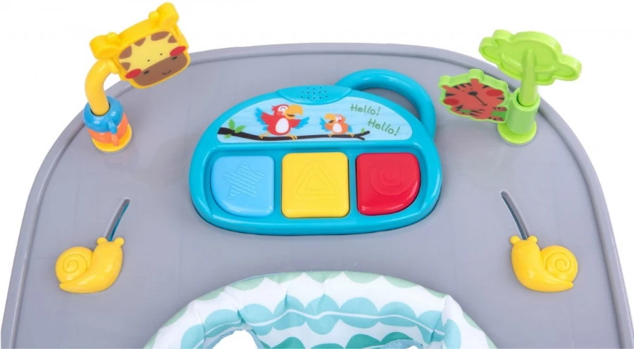 4Baby Walk 'n Push Turquoise Loopstoel 7046 5 4Baby Walk 'n Push Turquoise Loopstoel 7046 - Afbeelding 5