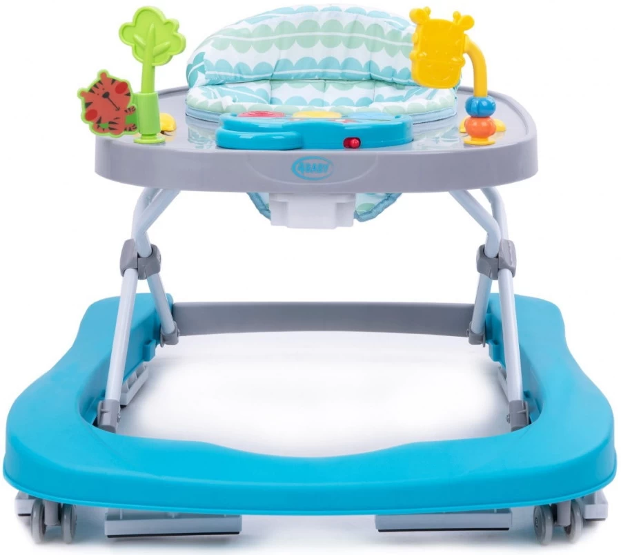 4Baby Walk 'n Push Turquoise Loopstoel 7046 2 4Baby Walk 'n Push Turquoise Loopstoel 7046 - Afbeelding 2
