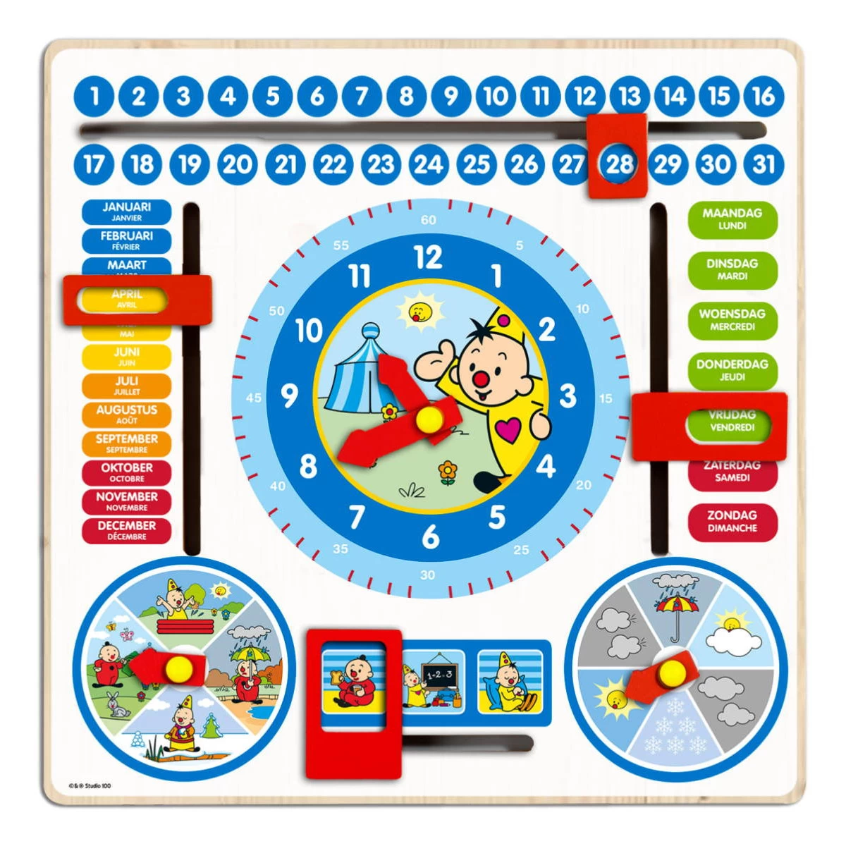 Bambolino Toys Bumba Kalenderklok 19131 1 Bambolino Toys Bumba Kalenderklok 19131
