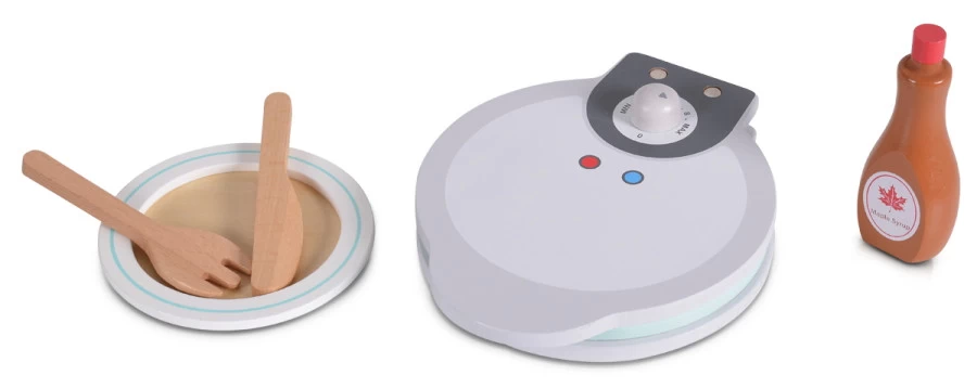 Cangaroo Houten Wafelijzer Set 4334 2 Cangaroo Houten Wafelijzer Set 4334 - Afbeelding 2