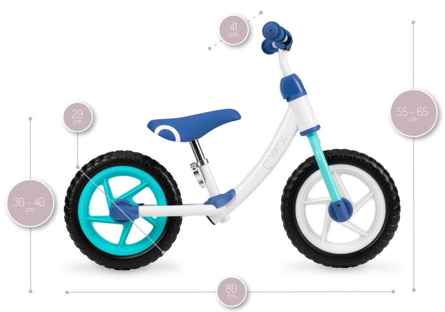 Momi Ross Balance Bike Navy Blue Loopfiets ROBI00004 6 Momi Ross Balance Bike Navy Blue Loopfiets ROBI00004 - Afbeelding 6