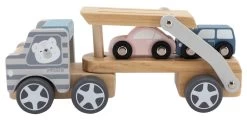 PolarB Houten Truck Met Oplegger Incl. 3 Auto's 44014 -Baby Verkoop PolarB Houten Truck met Oplegger incl. 3 Autos 44014 4
