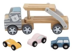 PolarB Houten Truck Met Oplegger Incl. 3 Auto's 44014 -Baby Verkoop PolarB Houten Truck met Oplegger incl. 3 Autos 44014 6