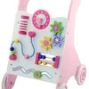 Viga Activity Walker Roze Houten Loopwagen 50178
