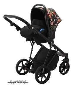 Adamex Porto Flowers Black 2-in-1 Kinderwagen FL-1 -Baby Verkoop adamex porto flowers black 2 in 1 kinderwagen fl 1 9 1920x1920