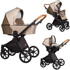 Baby Merc Mango Beige Kinderwagen Incl. Autostoel M/MO02B