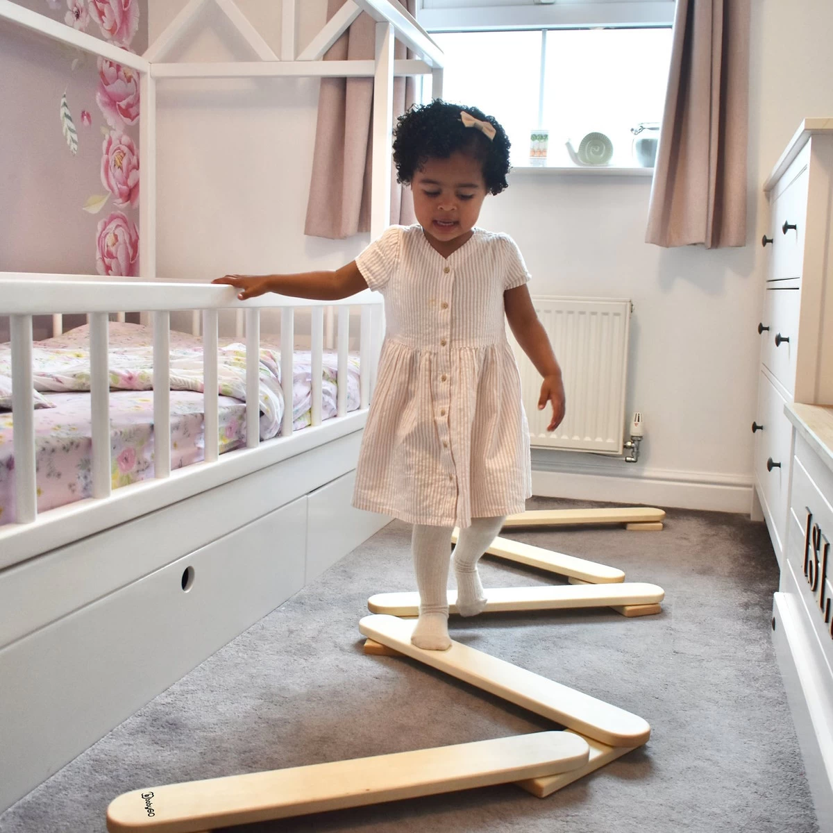 Babygo Nature 4-delige Balansbalk 8602 5 Babygo Nature 4-delige Balansbalk 8602 - Afbeelding 5