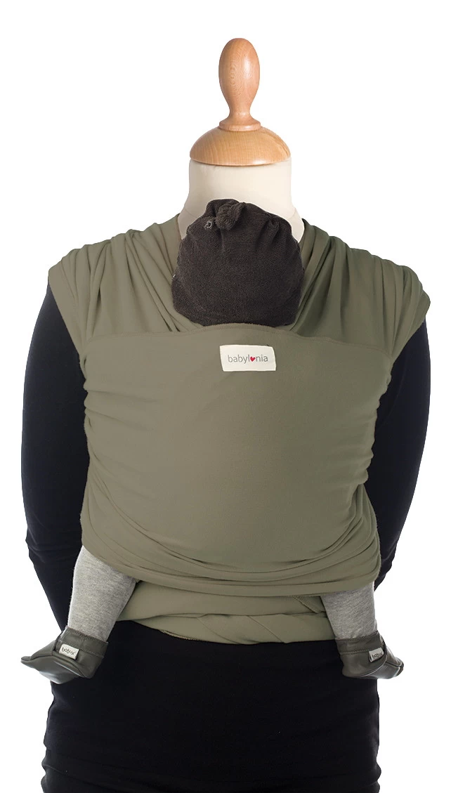 Babylonia Tricot-Slen Bamboo Khaki Green Draagdoek BDDTSB_1_707 1 Babylonia Tricot-Slen Bamboo Khaki Green Draagdoek BDDTSB_1_707