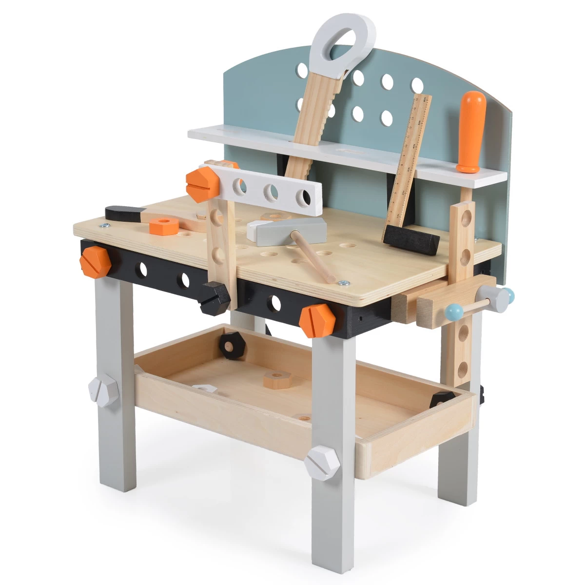 Cangaroo 46-delige Houten Werkbank 109206 2 Cangaroo 46-delige Houten Werkbank 109206 - Afbeelding 2