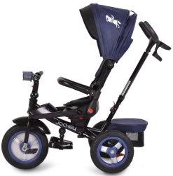 Cangaroo Jockey Trike Beige Stars Driewieler Met Duwstang En Zonnekap -Baby Verkoop cangaroo jockey trike driewieler met duwstang en zonnekap 35 1