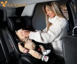 Cangaroo Pilot Black Leather SPS Isofix 360° 0-36 Kg Autostoel Met Zonnekap -Baby Verkoop cangaroo pilot isofix 360 autostoel 0 36 kg 5