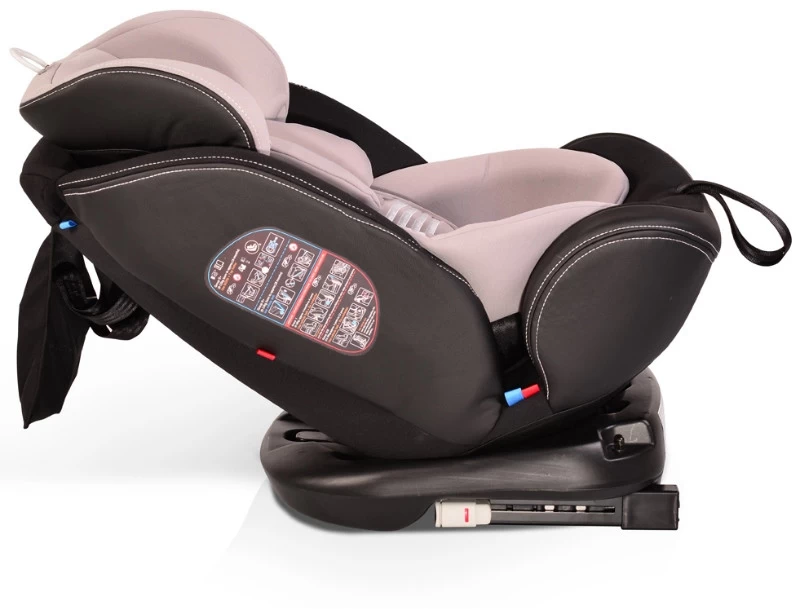 Cangaroo Pilot Black Leather SPS Isofix 360° 0-36 Kg Autostoel Met Zonnekap - Afbeelding 6