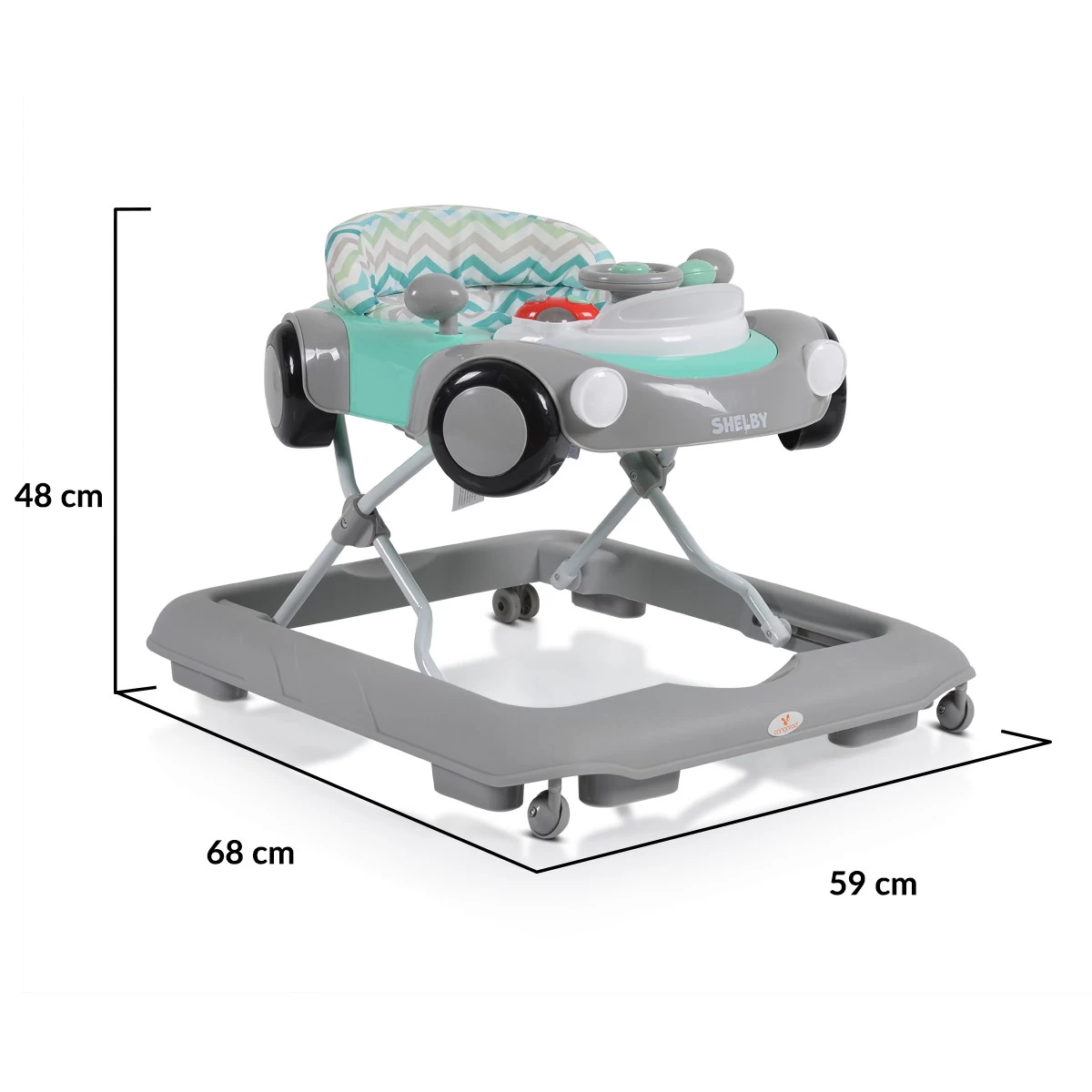 Cangaroo Shelby Grijs Loopstoeltje 108889 9 Cangaroo Shelby Grijs Loopstoeltje 108889 - Afbeelding 9