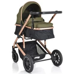 Cangaroo Thira Green 3-in-1 Combi Kinderwagen Incl. Autostoel -Baby Verkoop cangaroo thira green 3 in 1 combi kinderwagen 4
