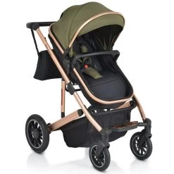 Cangaroo Thira Green 3-in-1 Combi Kinderwagen Incl. Autostoel -Baby Verkoop cangaroo thira green 3 in 1 combi kinderwagen 8