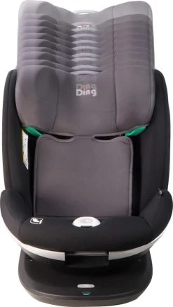 Ding Mace Black/Grey 360° I-Size Autostoel 0-36kg DI-111917 -Baby Verkoop di 111917 ding mace black grey 02