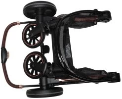 Ding Fenix Black/Rose Kinderwagen DI-191702 28 Ding Fenix Black/Rose Kinderwagen DI-191702 -Baby Verkoop ding fenix kinderwagen ingeklapt 1