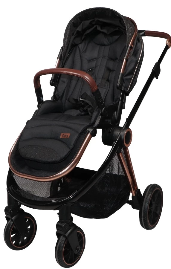 Ding Fenix Black/Rose Kinderwagen DI-191702 7 Ding Fenix Black/Rose Kinderwagen DI-191702 - Afbeelding 7