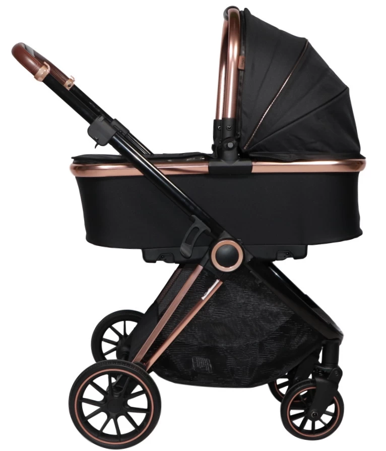 Ding Fenix Black/Rose Kinderwagen DI-191702 2 Ding Fenix Black/Rose Kinderwagen DI-191702 - Afbeelding 2