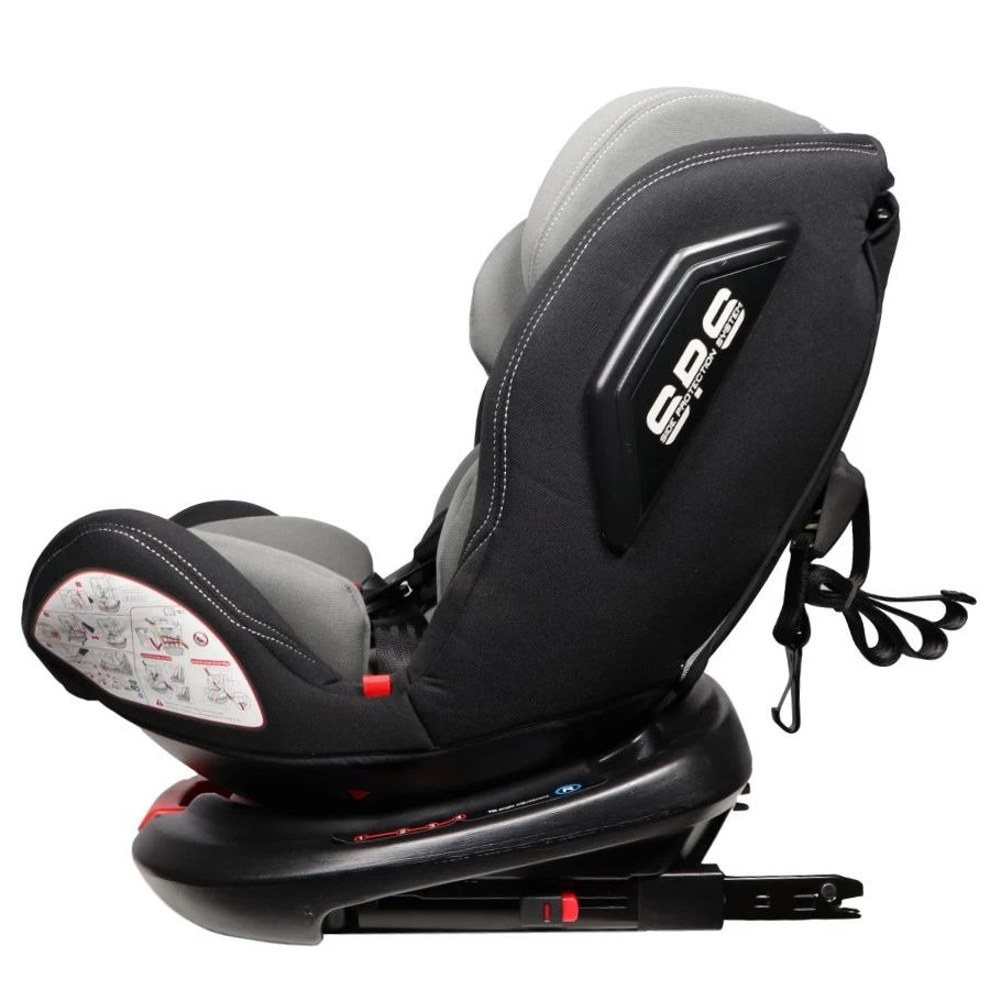 Ding Zeno 360° SPS Grijs Autostoel 0-36kg CS008 3 Ding Zeno 360° SPS Grijs Autostoel 0-36kg CS008 - Afbeelding 3