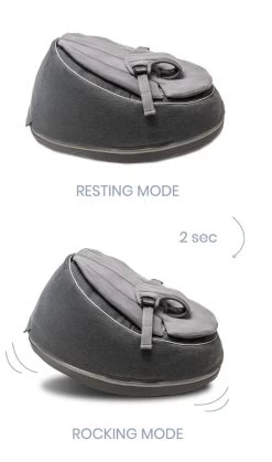 Doomoo Seat'n Swing Antraciet Zitzak 01 -Baby Verkoop doomoo rockingmode