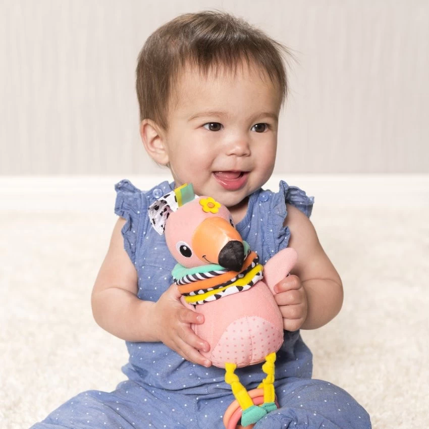 Infantino Hug & Tug Flamingo Muziekdoosje BK-216246 2 Infantino Hug & Tug Flamingo Muziekdoosje BK-216246 - Afbeelding 2