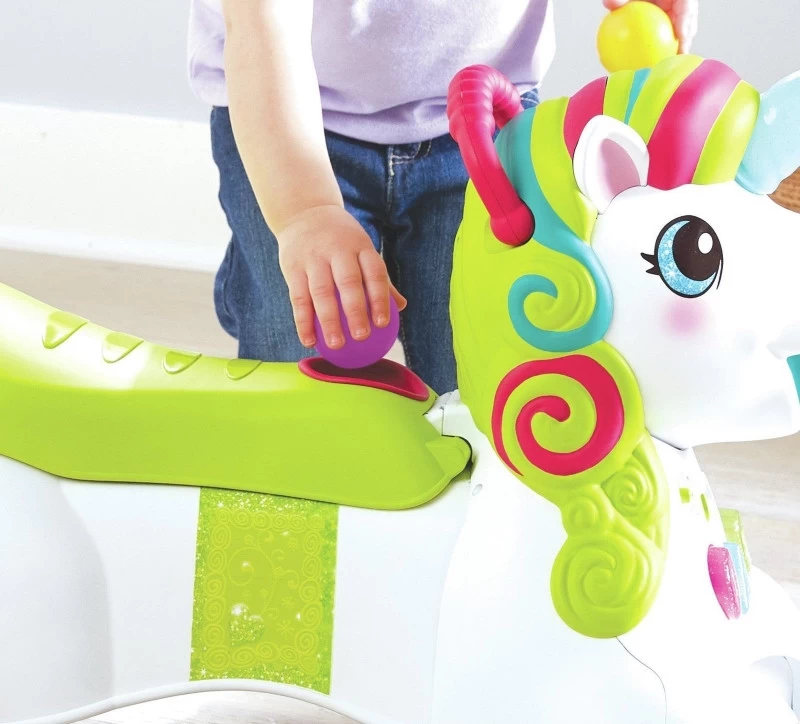 Infantino Sensory Smilin' Shimmer 3-in-1 Eenhoorn Loopwagen BK-227018 2 Infantino Sensory Smilin' Shimmer 3-in-1 Eenhoorn Loopwagen BK-227018 - Afbeelding 2