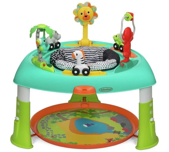 Infantino Sit, Spin & Stand Stoeltje En Speeltafel BK-203002 1 Infantino Sit, Spin & Stand Stoeltje En Speeltafel BK-203002