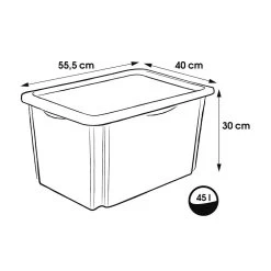 Keeeper Bambi Wit 45L Opbergbox 1223900126600 -Baby Verkoop keeeper bambi wit 45l opbergbox 1223900126600 5