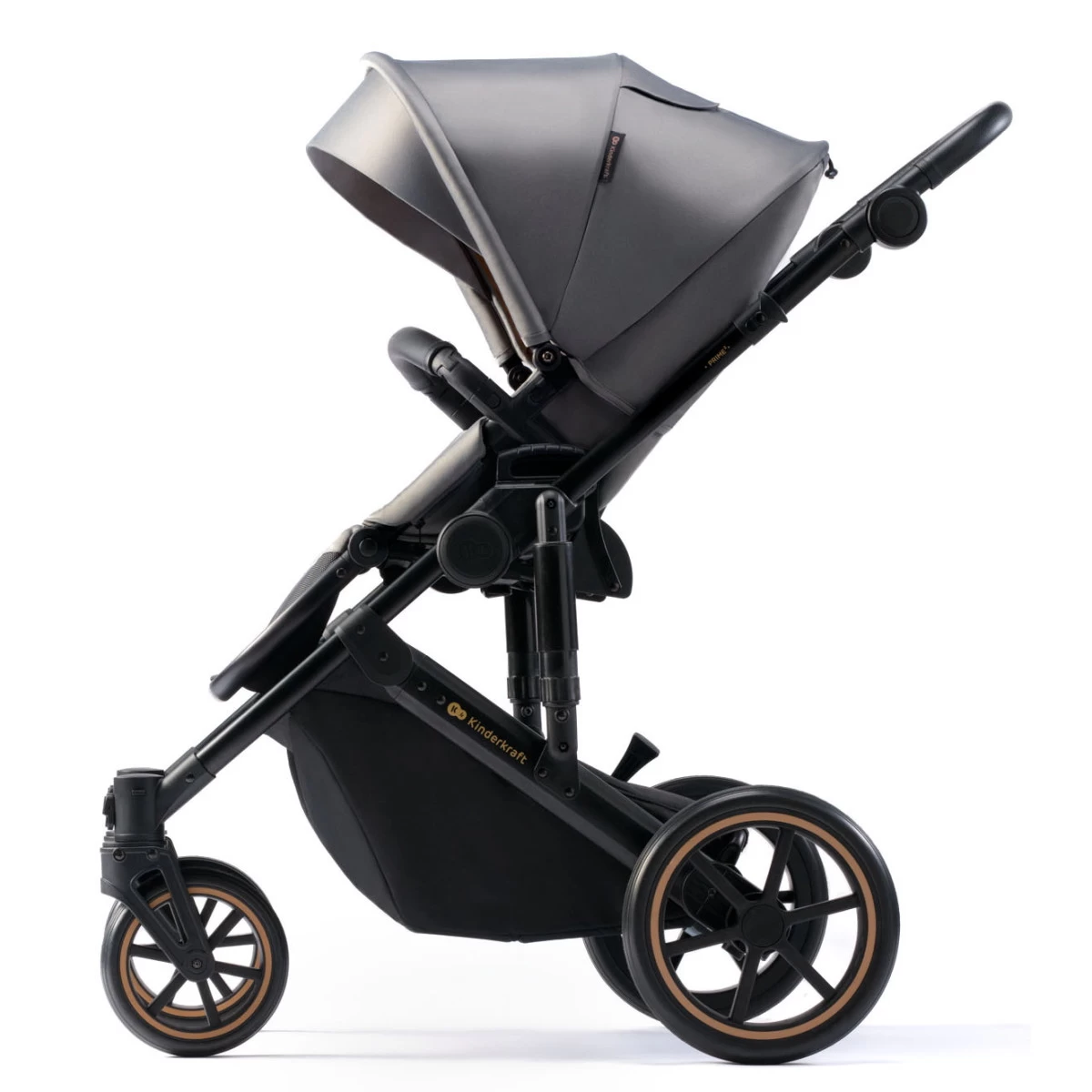 Kinderkraft Prime 2 Shadow Grey 3-in-1 Kinderwagen Incl. Autostoel KSPRIM02GRY3000 - Afbeelding 3