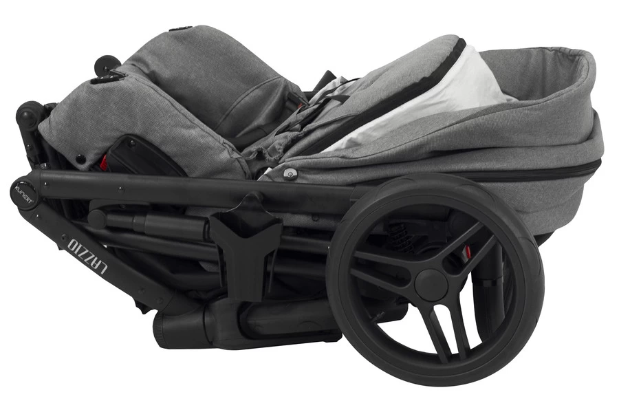 Kunert Lazzio Black Eco-Leather 2-in-1 Kinderwagen LAZ-11-BLACK 7 Kunert Lazzio Black Eco-Leather 2-in-1 Kinderwagen LAZ-11-BLACK - Afbeelding 7