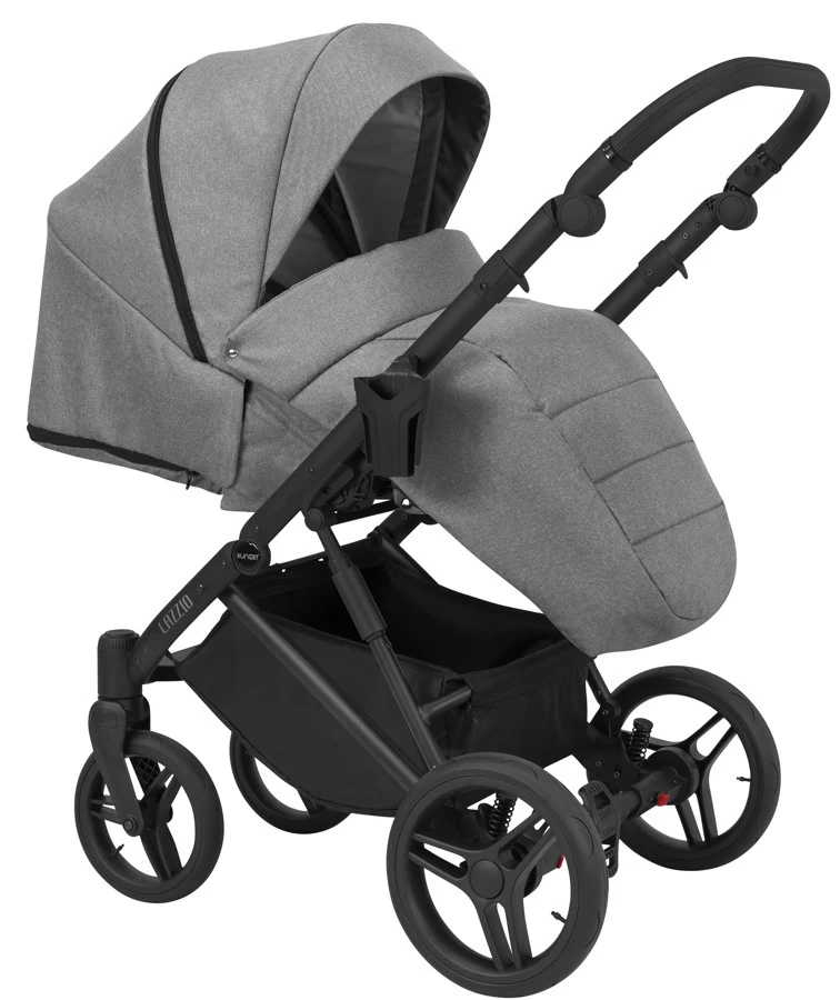 Kunert Lazzio Black Eco-Leather 2-in-1 Kinderwagen LAZ-11-BLACK 19 Kunert Lazzio Black Eco-Leather 2-in-1 Kinderwagen LAZ-11-BLACK - Afbeelding 19