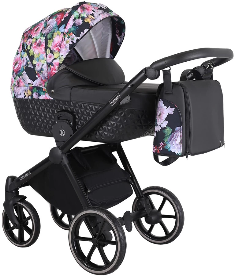 Kunert Talisman Black Flowers 2-in-1 Kinderwagen TA-01-BLACK 1 Kunert Talisman Black Flowers 2-in-1 Kinderwagen TA-01-BLACK