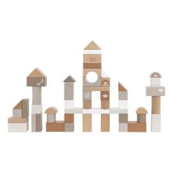 Label Label Nougat 50 Stuks Houten Blokken LLWT-37100