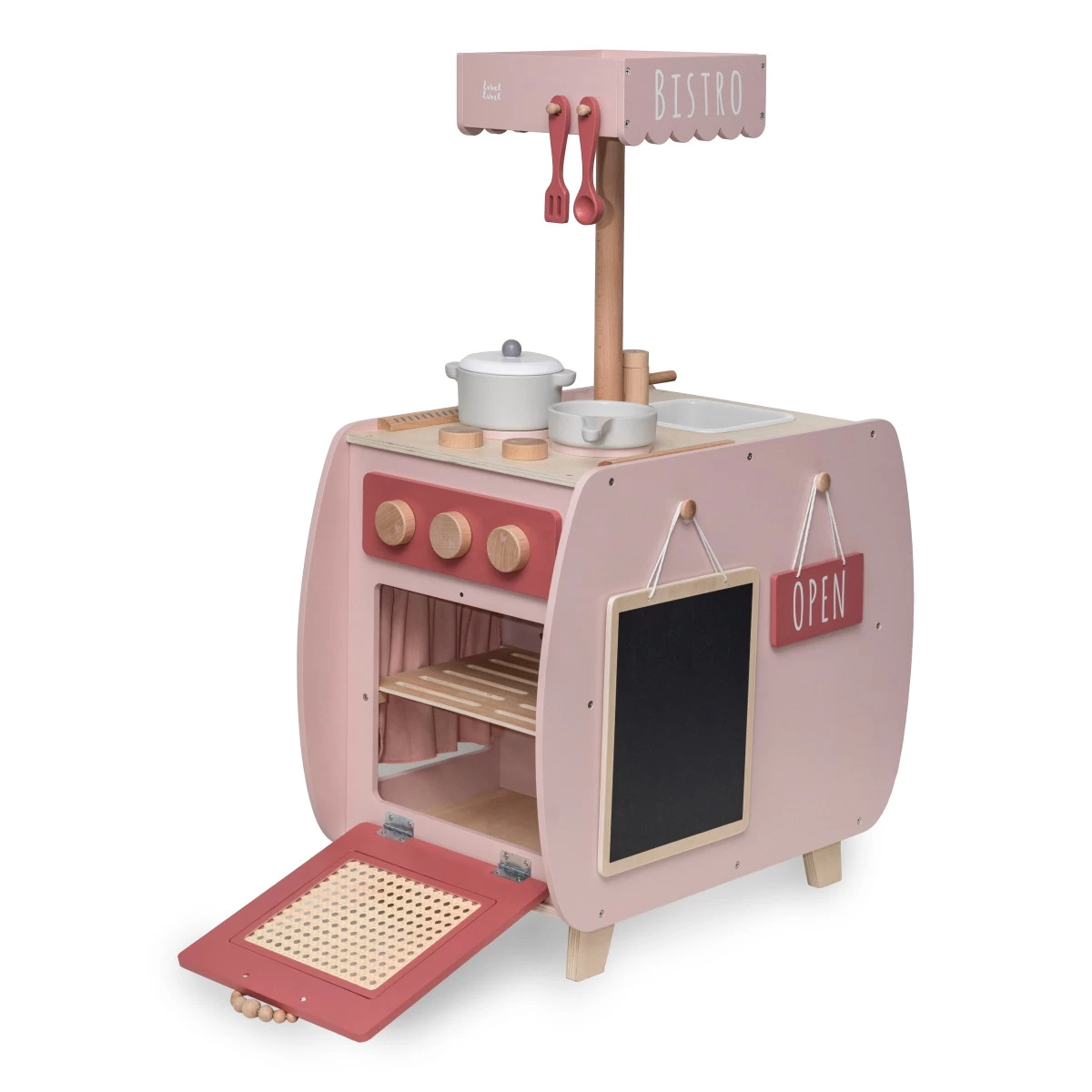 Label Label Roze Houten Bistro Keuken LLWT-34741 2 Label Label Roze Houten Bistro Keuken LLWT-34741 - Afbeelding 2