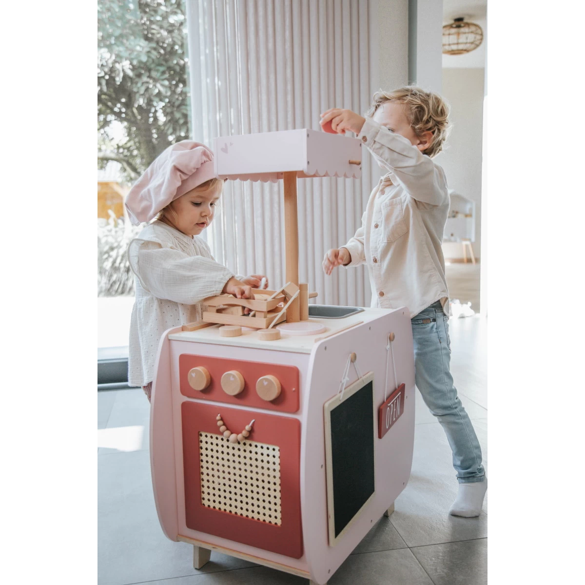 Label Label Roze Houten Bistro Keuken LLWT-34741 7 Label Label Roze Houten Bistro Keuken LLWT-34741 - Afbeelding 7