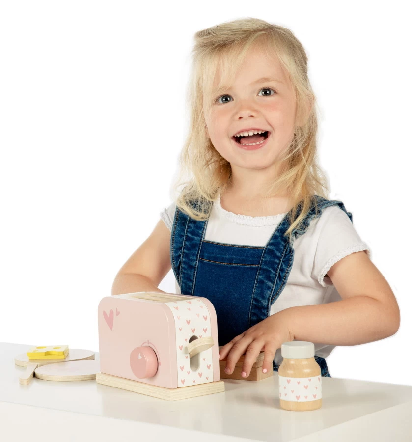 Label Label Roze Houten Broodrooster LLWT-24593 2 Label Label Roze Houten Broodrooster LLWT-24593 - Afbeelding 2