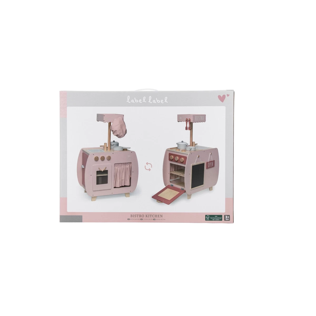 Label Label Roze Houten Bistro Keuken LLWT-34741 9 Label Label Roze Houten Bistro Keuken LLWT-34741 - Afbeelding 9