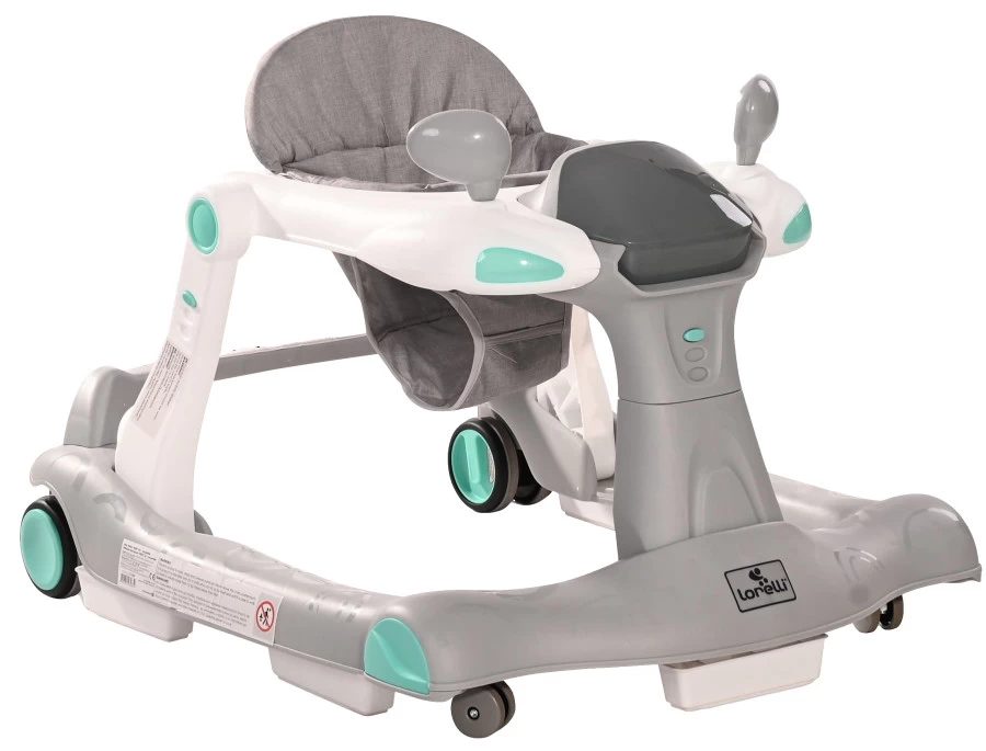 Lorelli Rider Grey & White 2-in-1 Loopstoeltje 1012039-0001