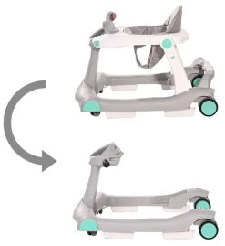 Lorelli Rider Pink & Grey 2-in-1 Loopstoeltje 1012039-0002 -Baby Verkoop lorelli rider grey white 2 in 1 loopstoeltje 1012039 0001 6 4 2