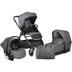 Cangaroo Macan Grey 3-in-1 Combi Kinderwagen Incl. Autostoel 2819