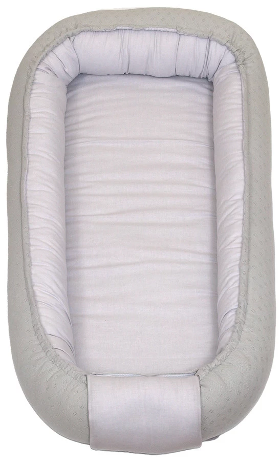 MamaLoes Amy Ajour Grijs Omkeerbaar XXL Babynest 85392 2 MamaLoes Amy Ajour Grijs Omkeerbaar XXL Babynest 85392 - Afbeelding 2