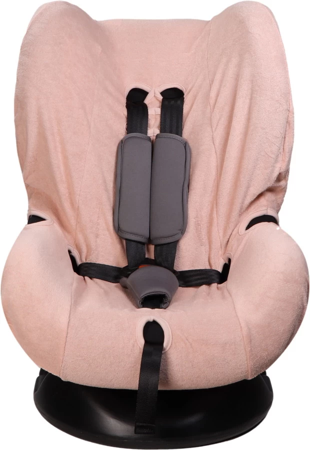 MamaLoes Badstof Light Pink Groep 1+ Autostoelhoes ML6385 1 MamaLoes Badstof Light Pink Groep 1+ Autostoelhoes ML6385