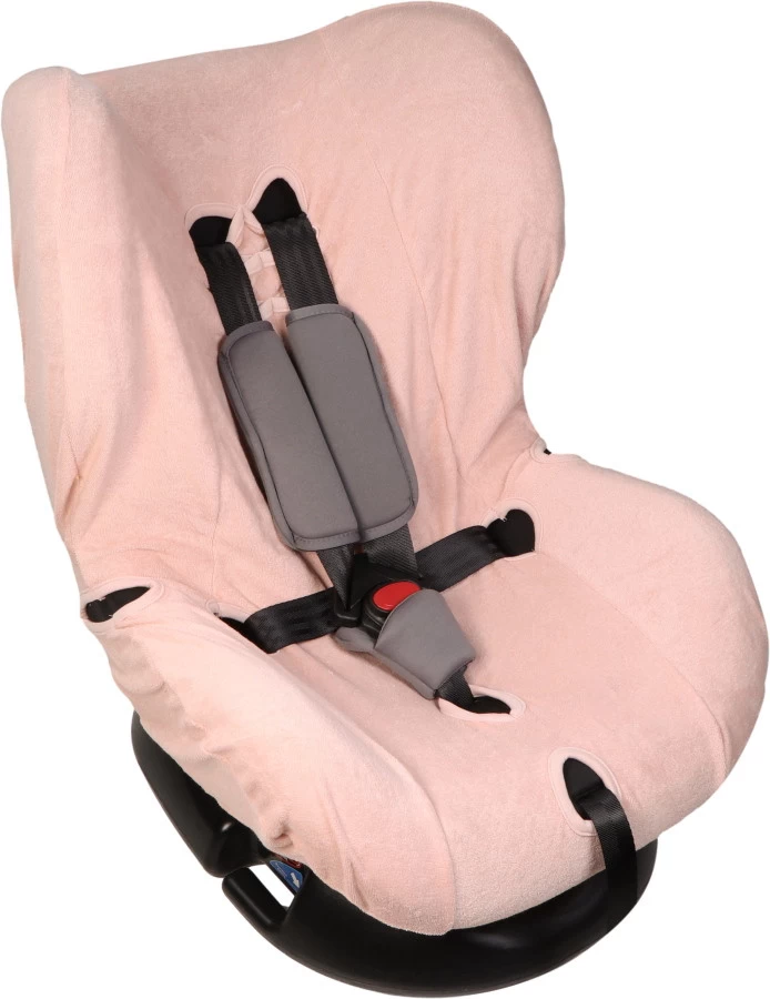 MamaLoes Badstof Light Pink Groep 1+ Autostoelhoes ML6385 2 MamaLoes Badstof Light Pink Groep 1+ Autostoelhoes ML6385 - Afbeelding 2