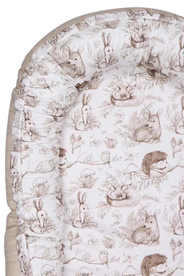 MamaLoes Bos Dieren Omkeerbaar Babynest ML020117 3 MamaLoes Bos Dieren Omkeerbaar Babynest ML020117 - Afbeelding 3