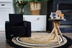 Ding Jamie Velvet Petrol Kinderfauteuil DI-34205 -Baby Verkoop mamaloes ding jamie 12 1