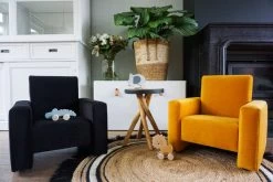 Ding Jamie Velvet Petrol Kinderfauteuil DI-34205 -Baby Verkoop mamaloes ding jamie 14 2